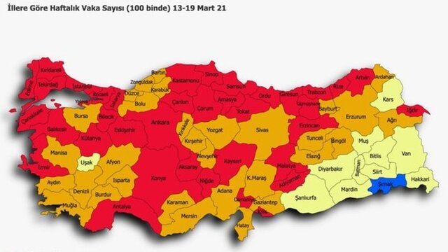 En güncel Türkiye risk haritası