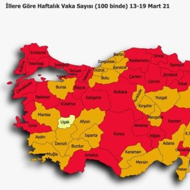 En güncel Türkiye risk haritası
