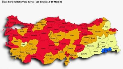 İşte en güncel Türkiye risk haritası!