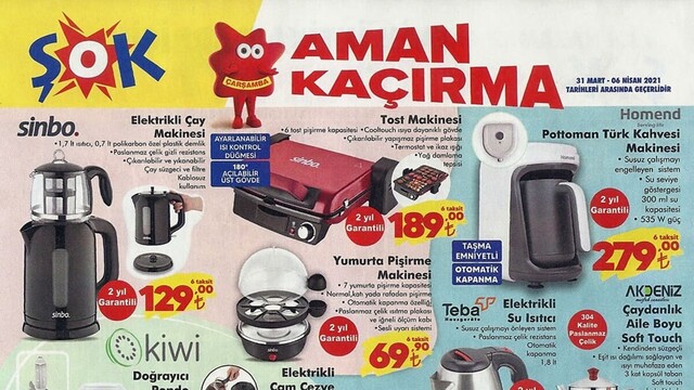 ŞOK 31 Mart haftanın indirimli ürünleri