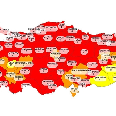 Yeni risk haritası açıklandı