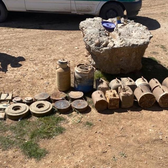 Tel Abyad'da 693 kilogram patlayıcı madde ele geçirildi