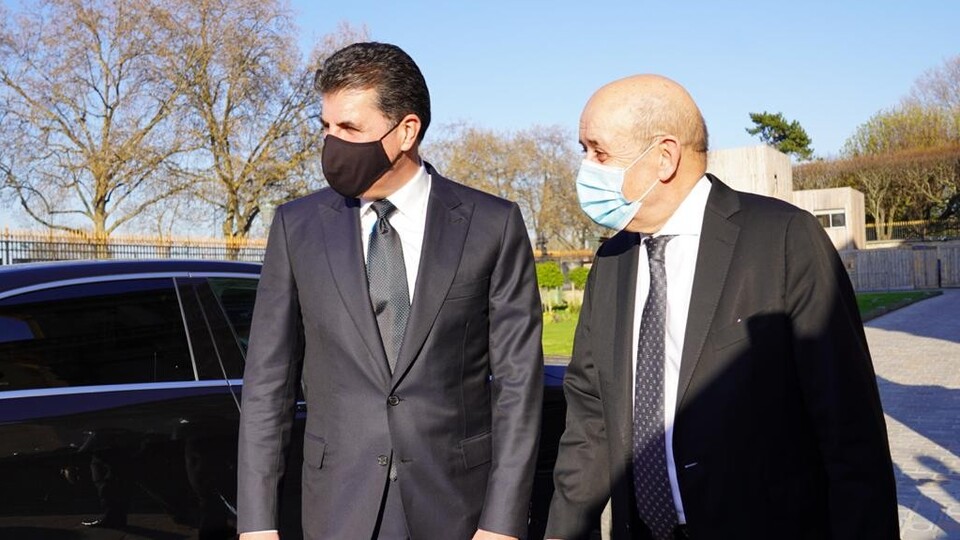 Fransa Dışişleri Bakanı, Barzani ile görüştü