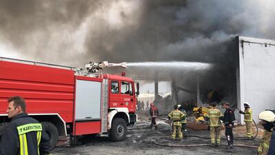 İplik fabrikasında korkutan yangın!
