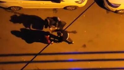 Sokak ortasında kadına şiddet! Dehşet anları kamerada