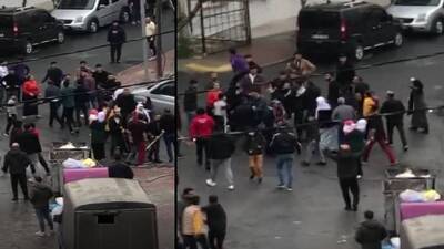 Kısıtlamada mahalle savaş alanına döndü