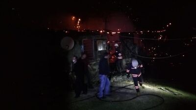 Babasının yanan evde olduğunu sandı, kalp krizinden öldü