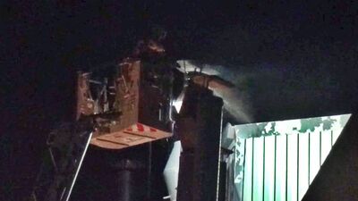 Çikolata fabrikasında yangın paniği