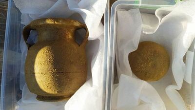 Tarlasını sürerken buldu, korumaya alındı