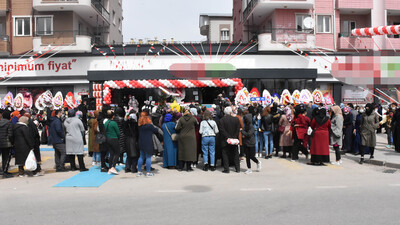 Market kapattıran izdiham!