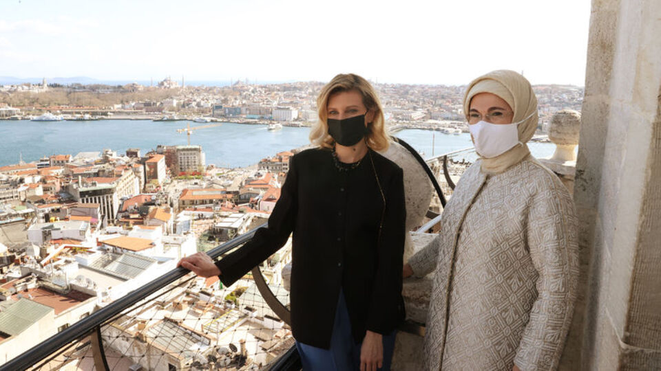 İki First Lady'den Galata Kulesi hatırası