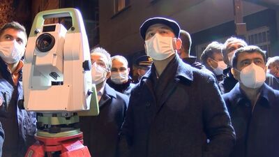 Bakan Soylu'dan tehlikeli binada inceleme