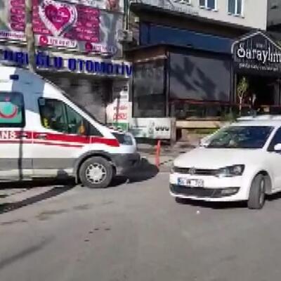 Aracıyla acil servisi tıkadı!