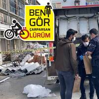 Bir bisikletli daha kamyon kurbanı!