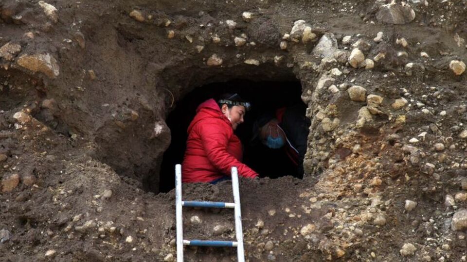 Toprak kayması sonucu ortaya çıktı