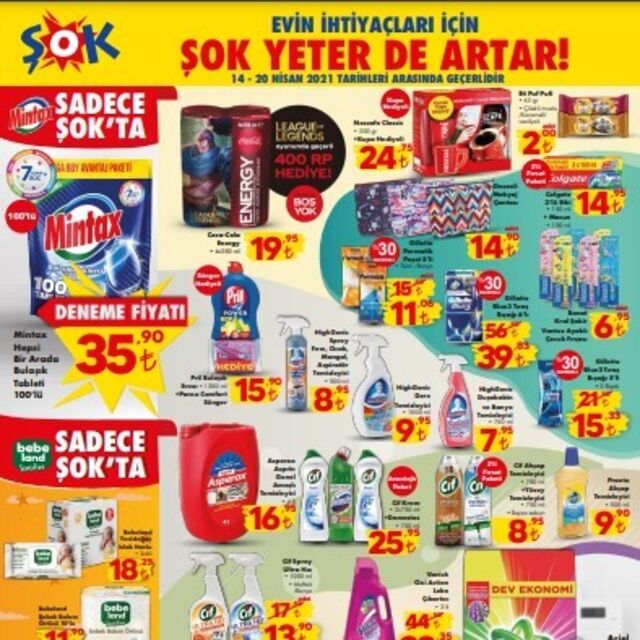 ŞOK 14 Nisan aktüel ürünler kataloğu