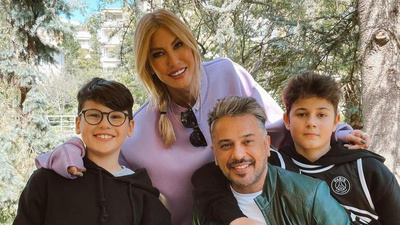 Eski eşi ve çocukları sürpriz yaptı