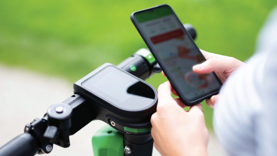 Artık e-scooter kullanırken...