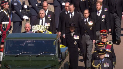 Prens Philip son yolculuğuna uğurlandı