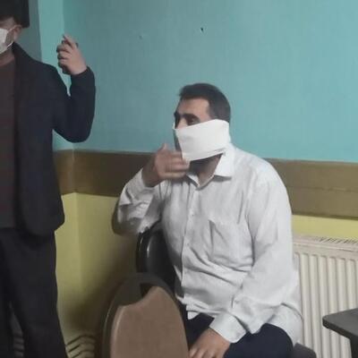 Tuvalet kağıdını maske yaptı