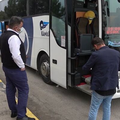 Şoför riskli çıktı! Otobüste korona paniği!