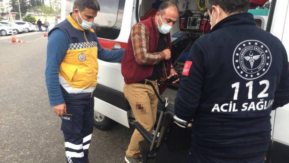 Taksiciye tinerli bıçaklı saldırı