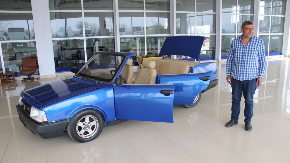 5 bin liraya satın aldı... Üstü açık araba yaptı