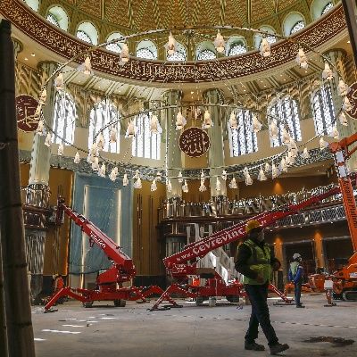 Taksim Camisi'nde son rötuşlar
