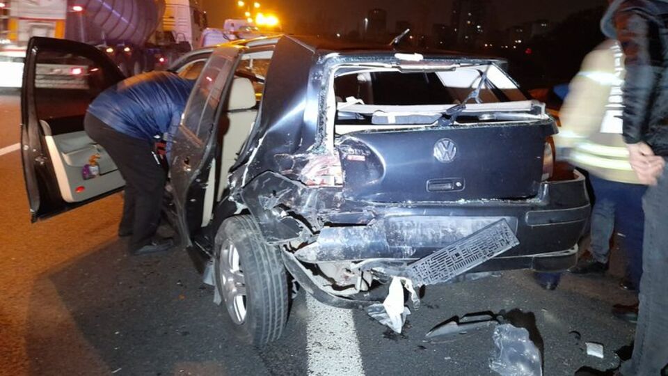 TEM Otoyolu'nda zincirleme kaza: 7 yaralı