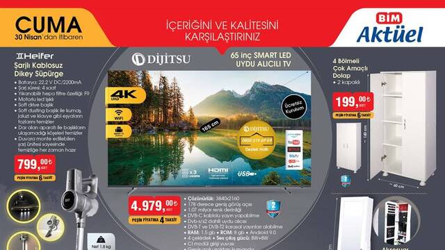 BİM 30 Nisan aktüel ürünler kataloğu