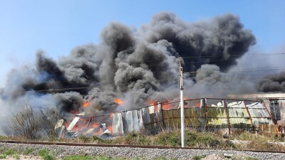 Geri dönüşüm fabrikası alevlere teslim!