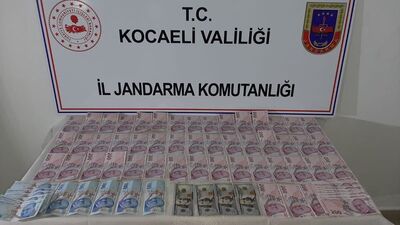 Sahte para kuryesi jandarmaya yakalandı