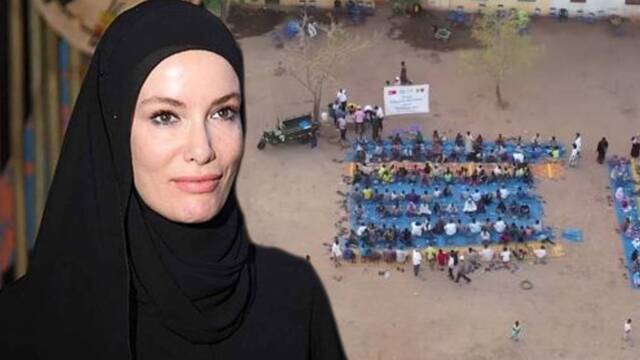 Gamze Özçelik, Afrika ülkesi Mali'de iftar verdi
