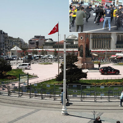 Taksim'e yürümek isteyen gruba gözaltı! Kapanmada 1 Mayıs!