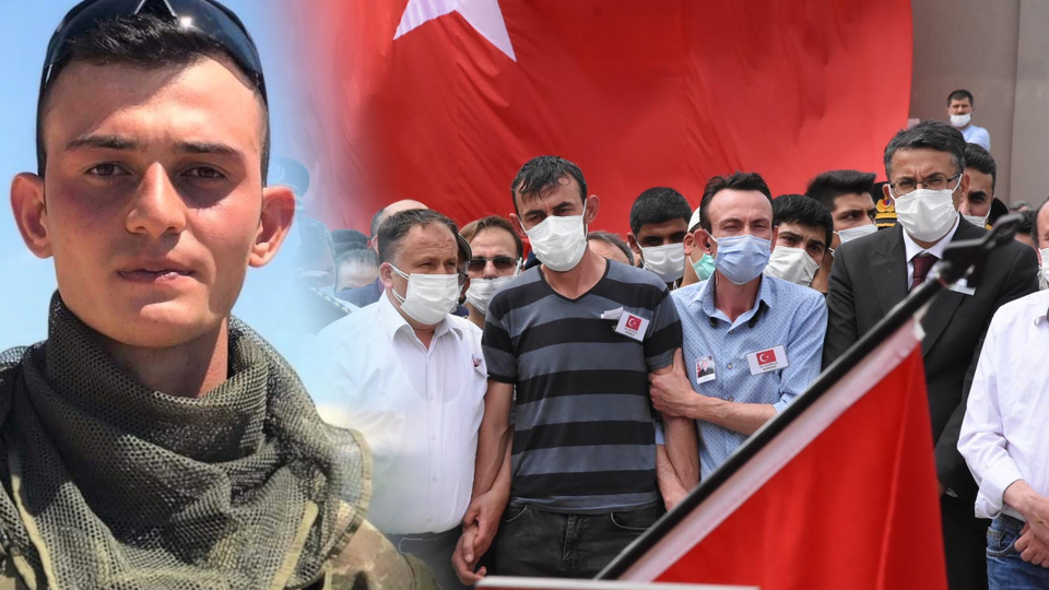 Pençe-Yıldırım şehidine gözyaşlarıyla veda