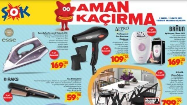 ŞOK 5 Mayıs aktüel ürünler listesi
