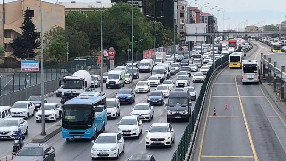 İstanbul'da trafik yoğunluğu