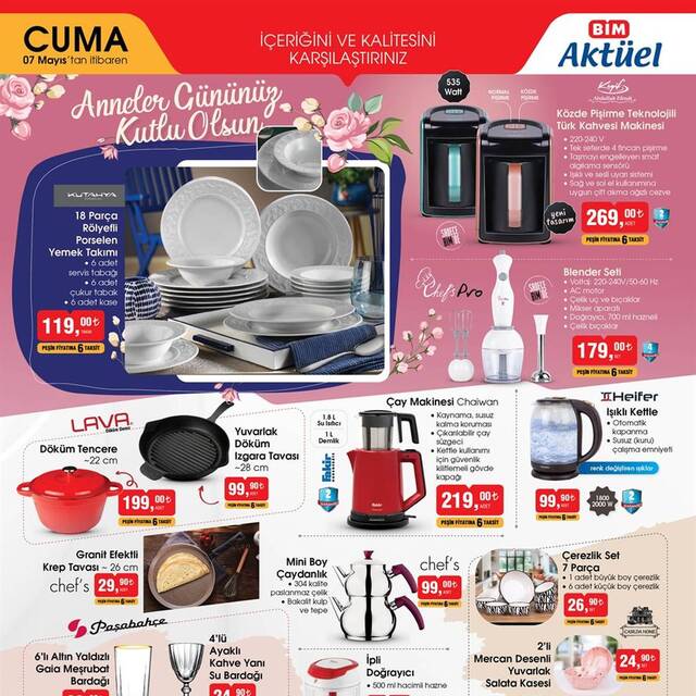 7 Mayıs BİM aktüel ürünler listesi
