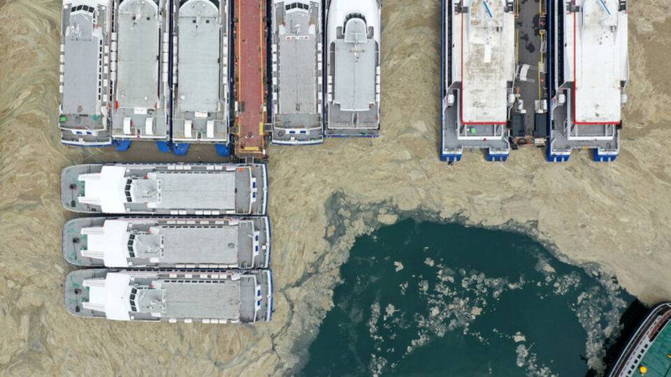 Marmara Denizi'nin dibi de salya ile kaplanmaya başlandı