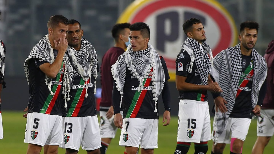 Şili Ligi'nde Filistin'e puşili destek