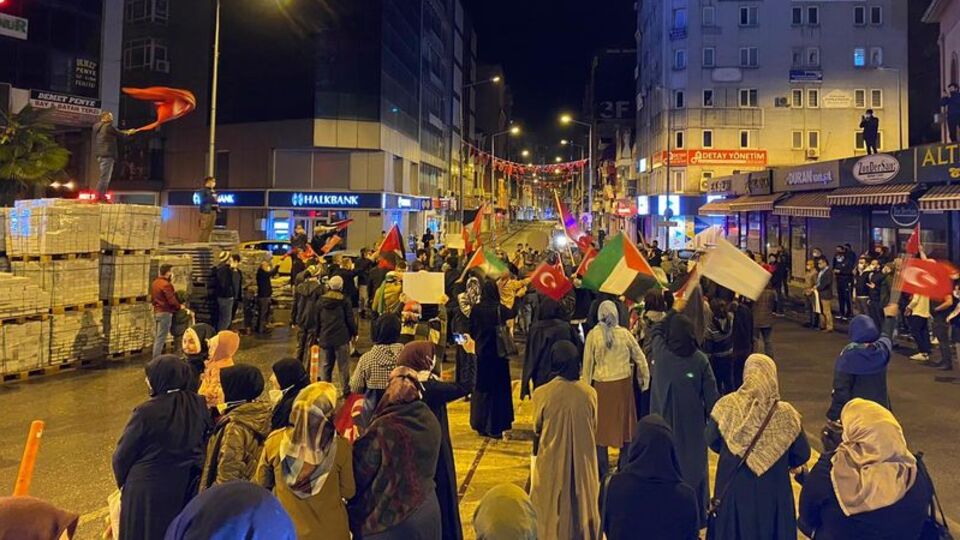 Yurdun dört bir yanında İsrail'e tepki