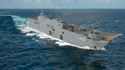 "Türk donanmasının drone uçak gemisine bakın"