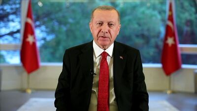 Cumhurbaşkanı Erdoğan, Düztepe Üs Bölgesi'ndeki askerlerin bayramını kutladı