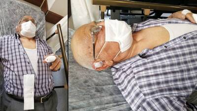 Cenazede şaşırtan dayak!