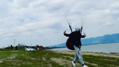 Paraşüt faciasında son görüntü!