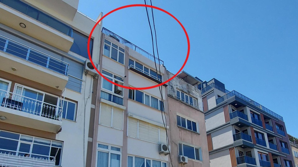 Dördüncü kattan şüpheli düşüş!