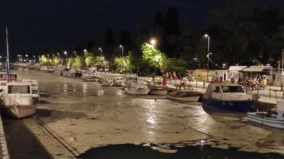 Kurbağalıdere'yi "deniz salyası" kapladı