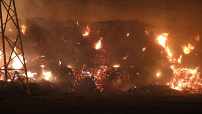 Biyokütle enerji santralinde büyük yangın!