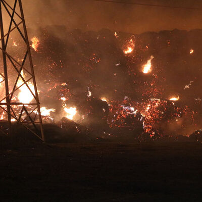 Biyokütle enerji santralinde büyük yangın!