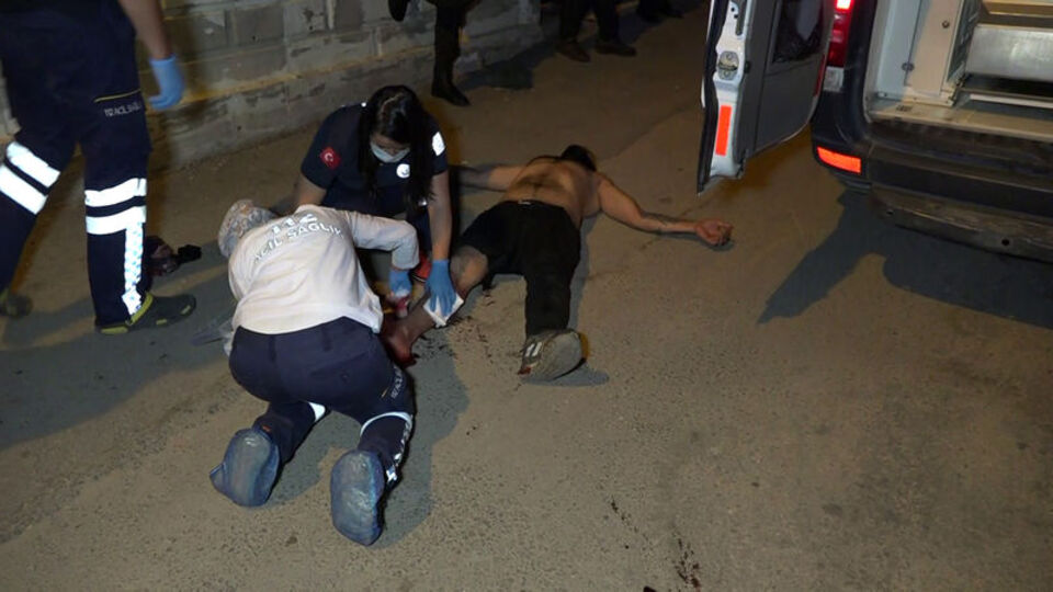 Bekçiyi yaraladı, ayağından vuruldu